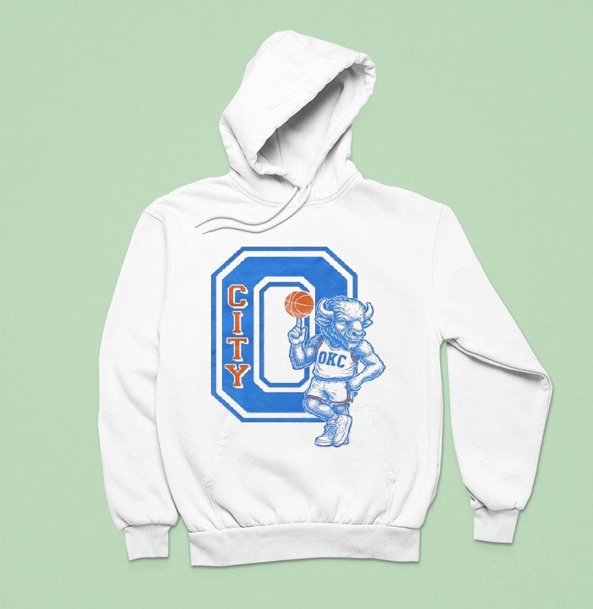 Oklahoma City Thunder Mascot O Shirt Oklahoma City Thunder Mascot O Shirt