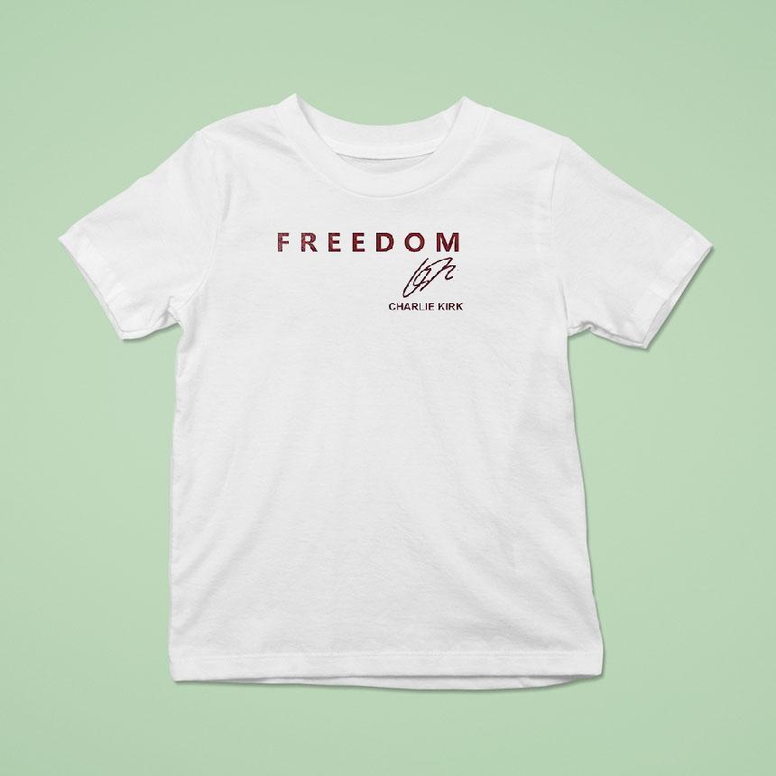 Oklahoma Soners X The University Of Oklahoma X Charlie Kirk Freedom Signature Shirt