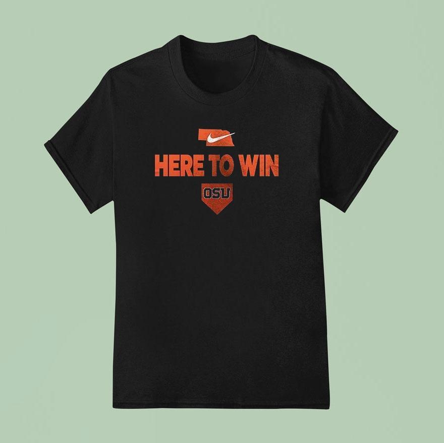 Oregon State Beavers Here To Win Men’s College World Series Logo Shirt