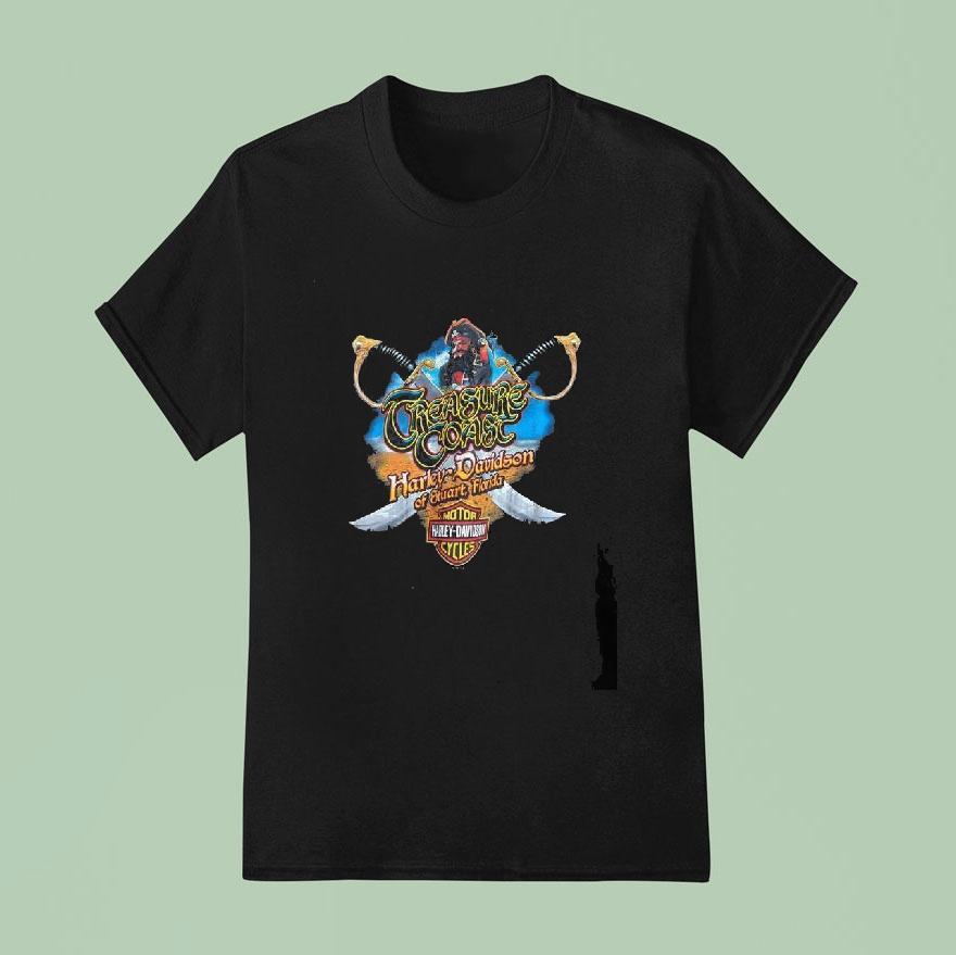 Original Treasure Coast Harley Davidson Of Stuart Florida Motor Harley Davidson Cycles Shirt