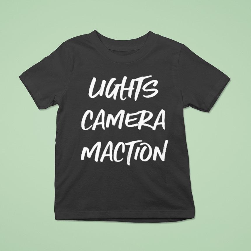 Pat Mcafee Wearing Lights Camera Maction Shirt