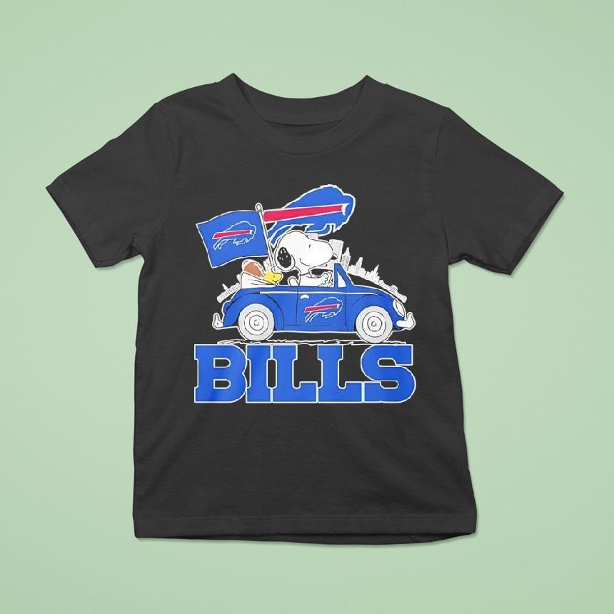 Peanuts X Buffalo Bills Welcome To The Pound Driving Car Shirt