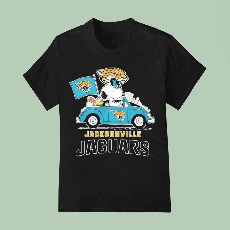 Peanuts X Jacksonville Jaguars Welcome To The Pound Driving Car Shirt