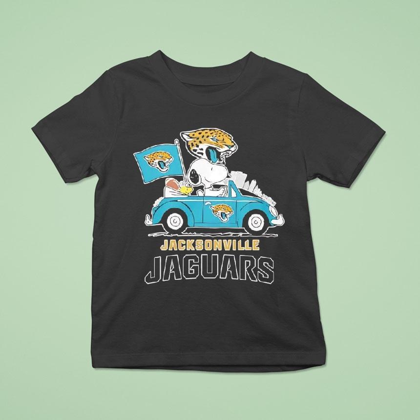 Peanuts X Jacksonville Jaguars Welcome To The Pound Driving Car Shirt