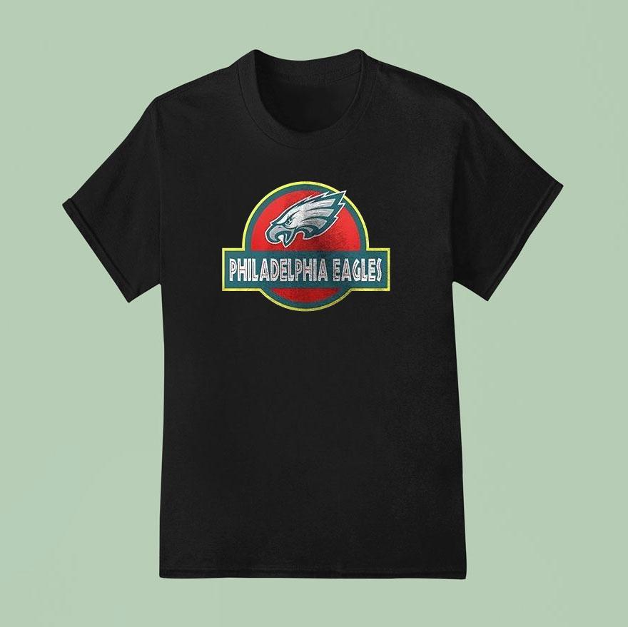 Philadelphia Eagles X Jurassic Park Life Finds A Way Shirt