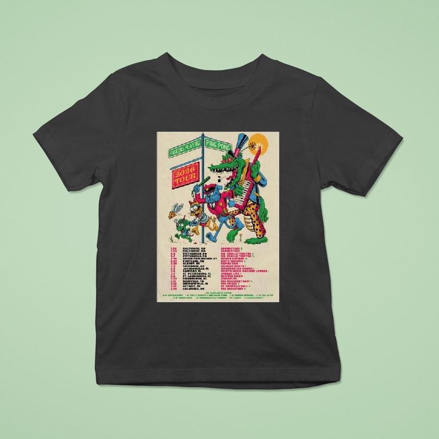 Pigeons Playing Ping Pong 2026 Tour Shirt