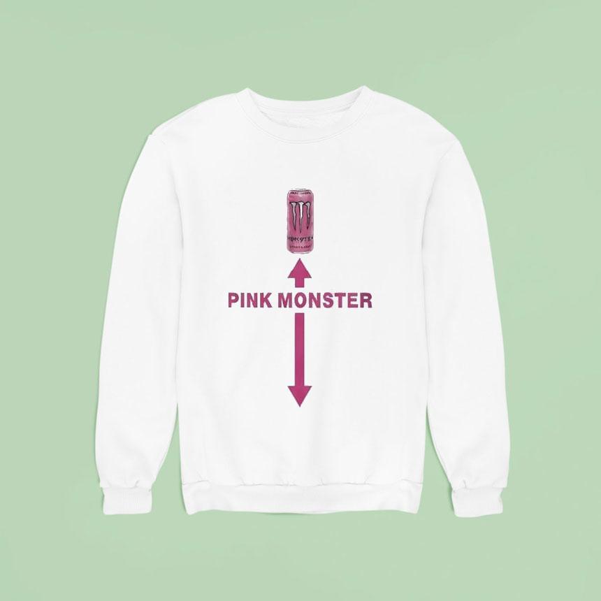 Pink Monster Energy Short Up Long Down Shirt Pink Monster Energy Short Up Long Down Shirt