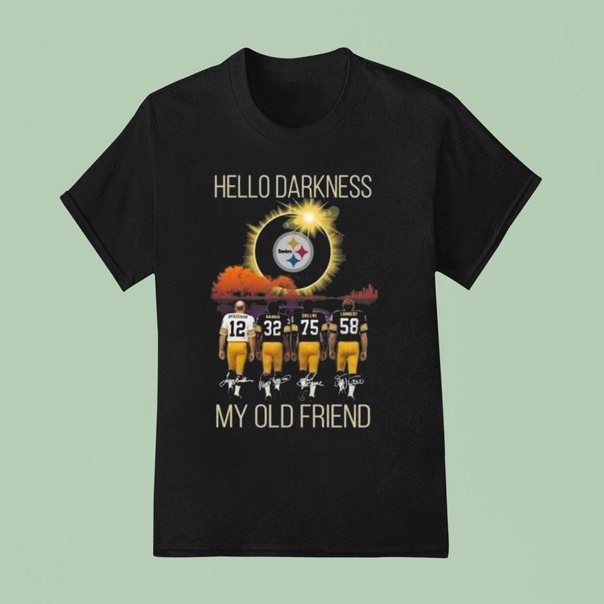 Pittsburgh Slers Hello Darkness My Old Friend Players Signatures 2025 Shirt