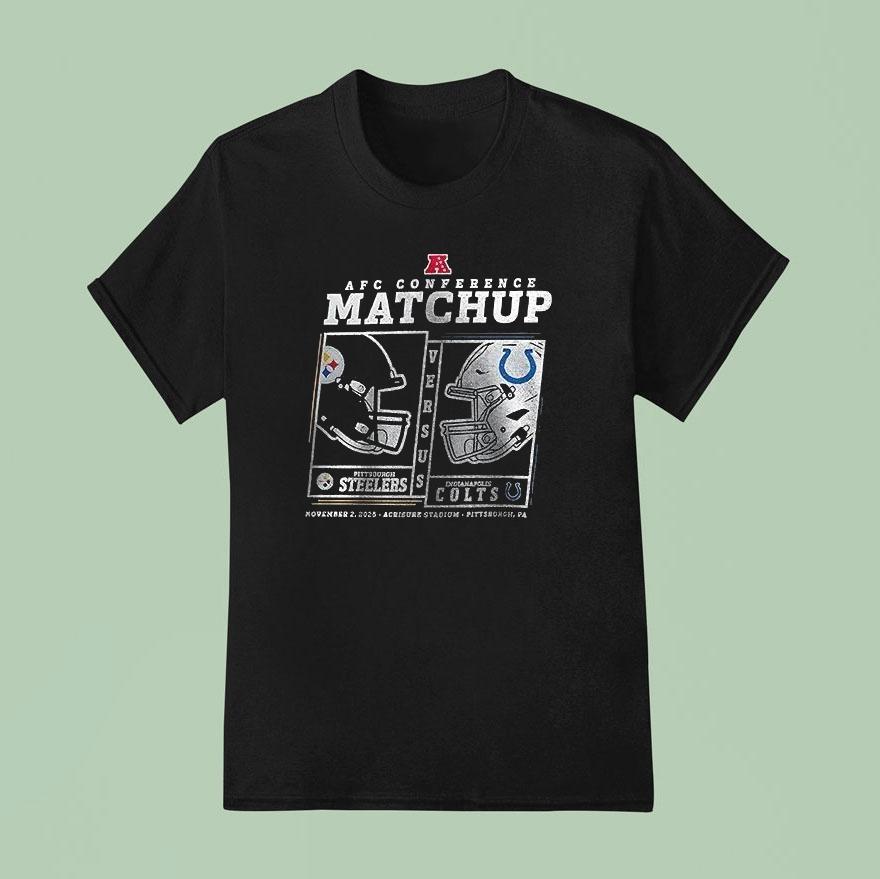 Pittsburgh Slers Vs Indianapolis Colts Afc Conference Matchup Art Funny Shirt