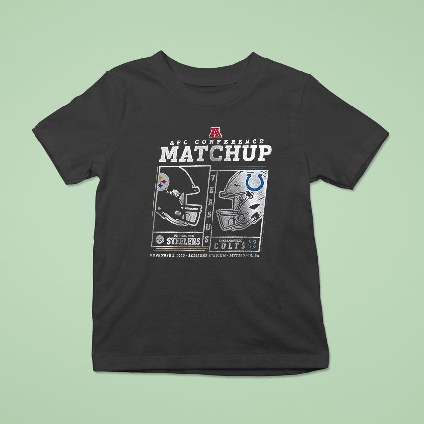 Pittsburgh Slers Vs Indianapolis Colts Afc Conference Matchup Art Funny Shirt
