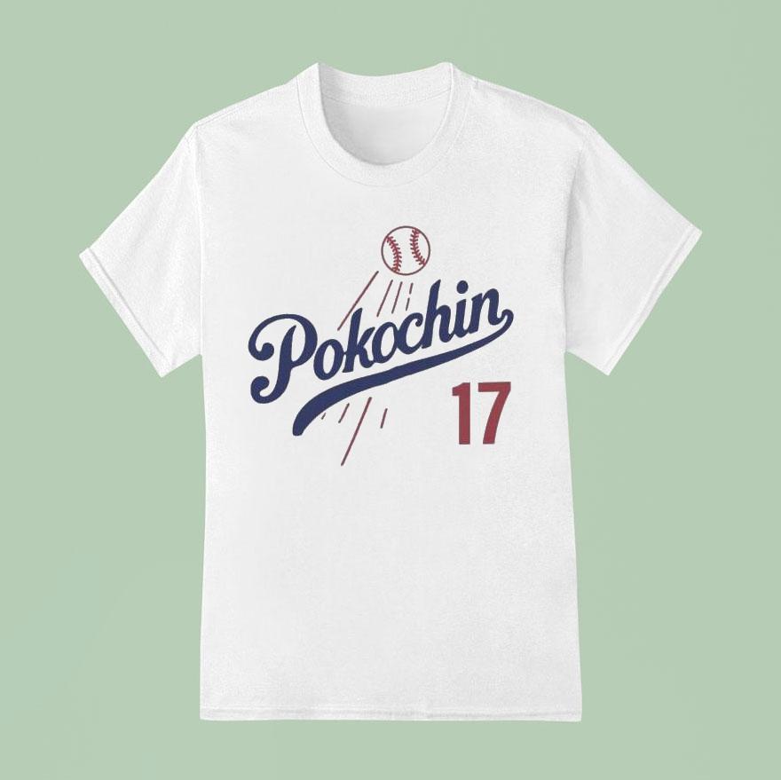 Pokochin 17 Los Angeles Dodgers Baseball Shirt