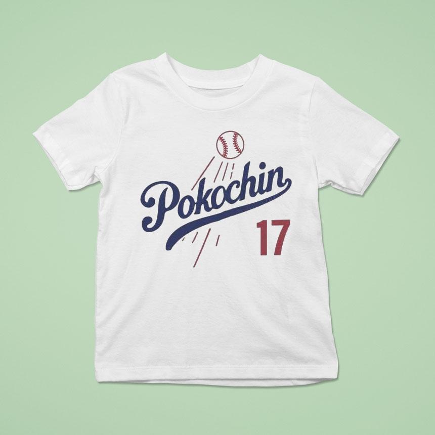 Pokochin 17 Los Angeles Dodgers Baseball Shirt