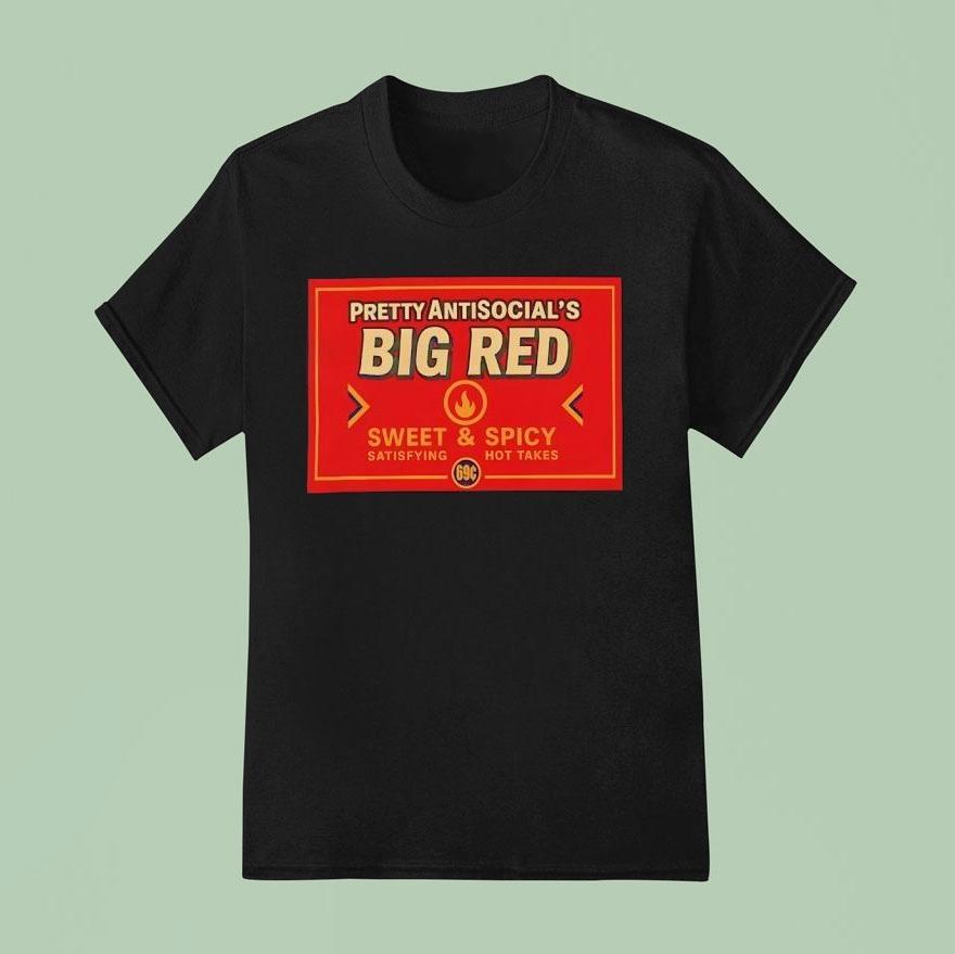Pretty Antisocial’s Big Red Sweet And Spicy Logo Shirt