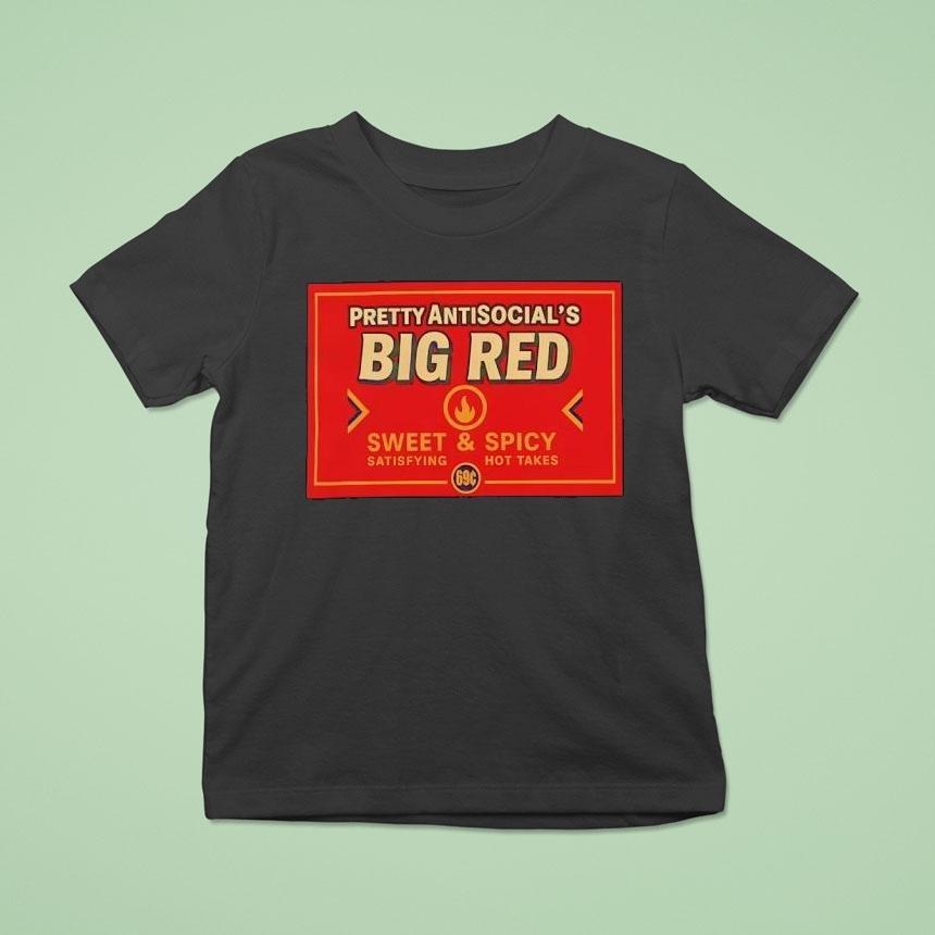 Pretty Antisocial’s Big Red Sweet And Spicy Logo Shirt