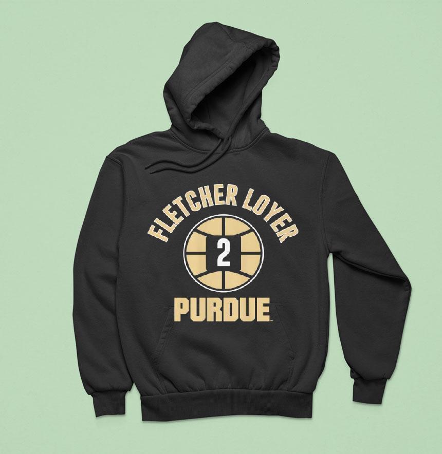 Purdue Basketball Fletcher Loyer Name Number Ball Shirt Purdue Basketball Fletcher Loyer Name Number Ball Shirt