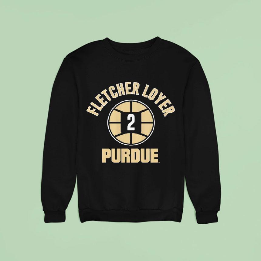 Purdue Basketball Fletcher Loyer Name Number Ball Shirt Purdue Basketball Fletcher Loyer Name Number Ball Shirt