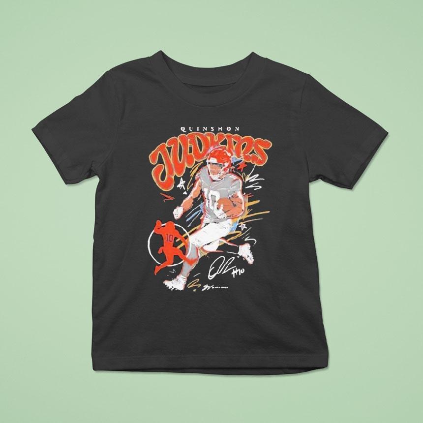 Quinshon Judkins Cleveland Browns Scribble Signature Shirt