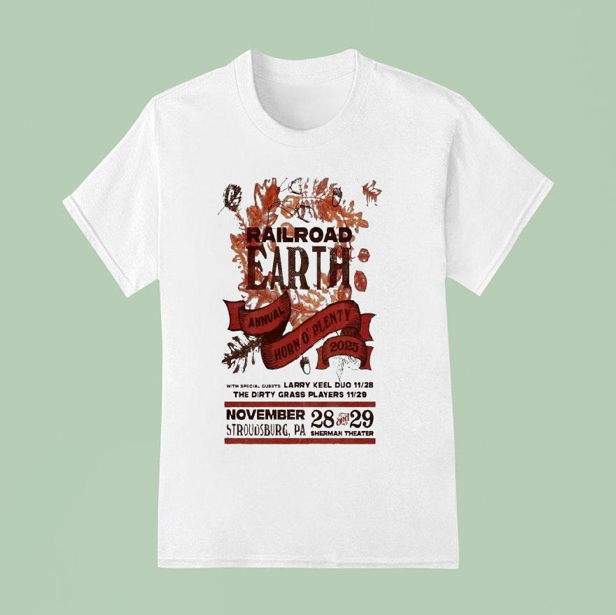 Railroad Earth November 28-29 2025 Sherman Theater Stroudsburg Pa Shirt