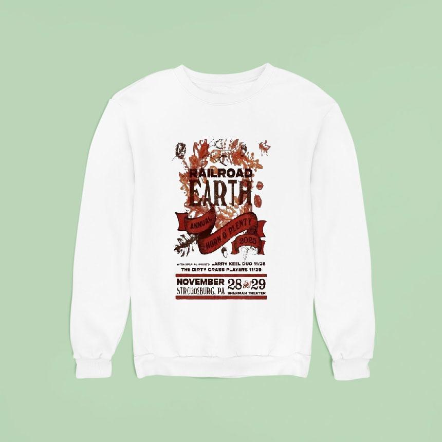 Railroad Earth November 28-29 2025 Sherman Theater Stroudsburg Pa Shirt Railroad Earth November 28-29 2025 Sherman Theater Stroudsburg Pa Shirt