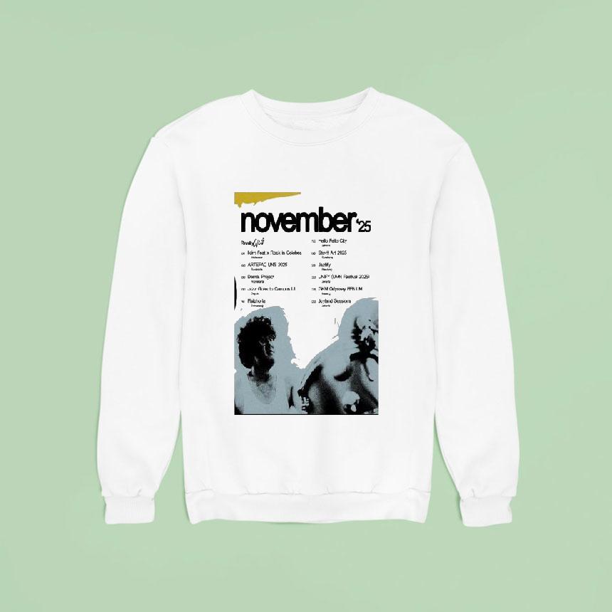 Reality Club November Tour 2025 Shirt Reality Club November Tour 2025 Shirt