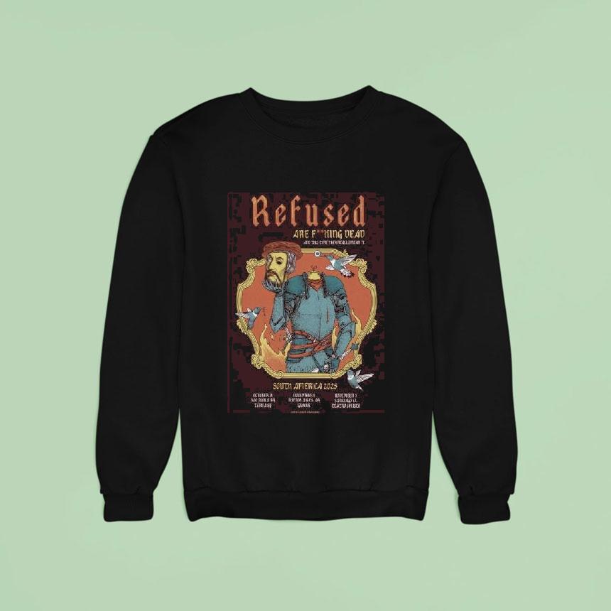 Refused South America 2025 Tour Shirt Refused South America 2025 Tour Shirt