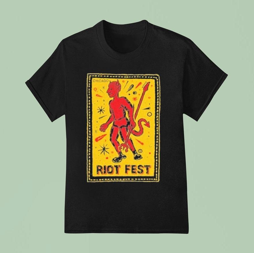 Riot Fest X Chema Chicago Devil Shirt