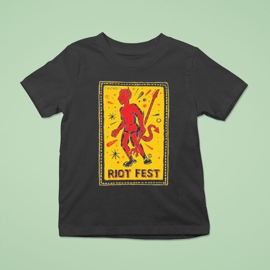 Riot Fest X Chema Chicago Devil Shirt