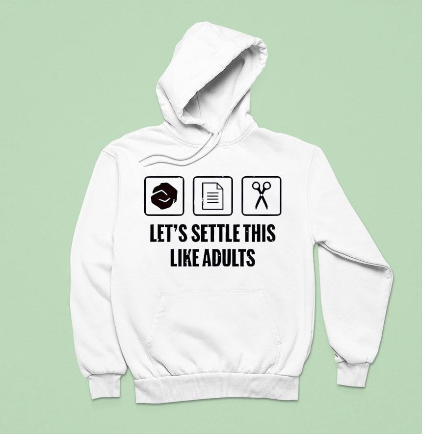 Rock Paper Scissors Let’s Settle This Like Adults Shirt Rock Paper Scissors Let’s Settle This Like Adults Shirt
