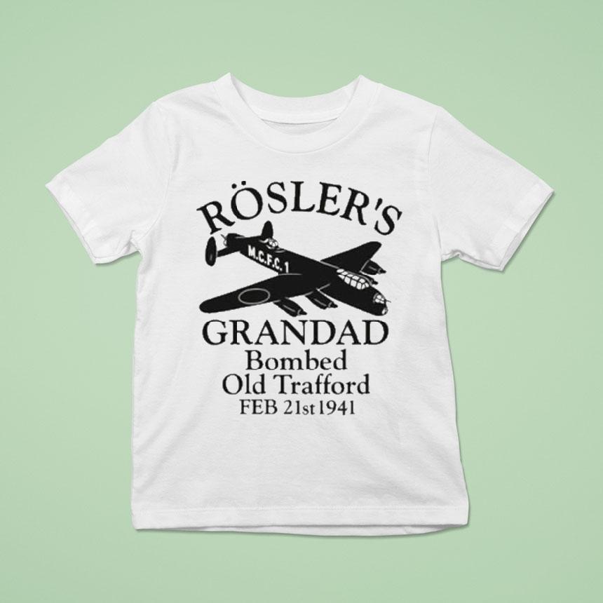 Rosler’s Grandad Bombed Old Trafford 1941 Manchester Football Shirt