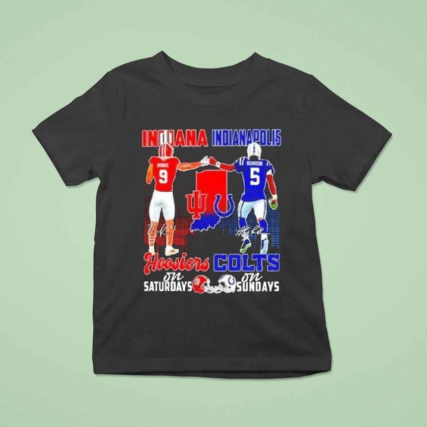 Rourke Indiana Hoosiers On Saturdays And Richardson Indianapolis Colts On Sundays Shirt