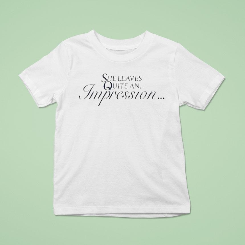 Sabrina Carpenter She Leaves Quite An Impression Shirt