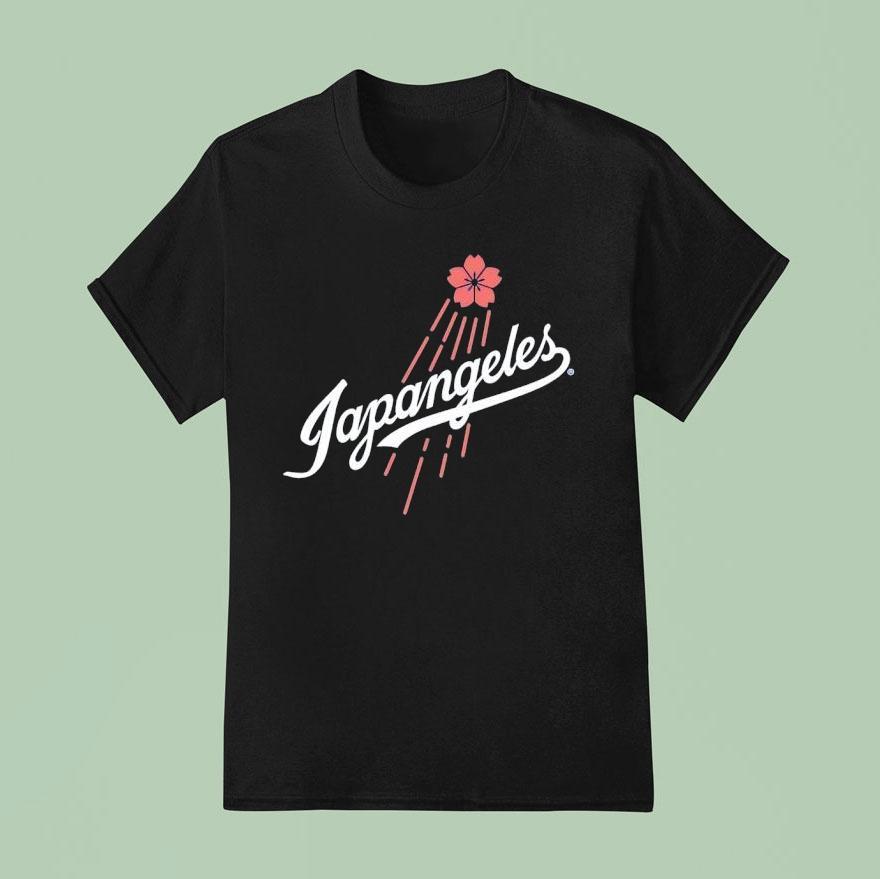 Sakura Japangeles Los Angeles Dodgers Logo Shirt