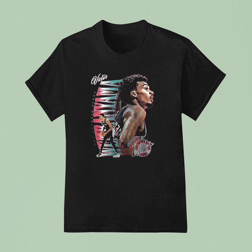 San Antonio Spurs Victor Wembanyama Graphic Vintage Signature Shirt