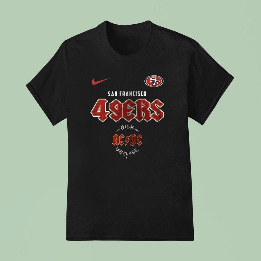 San Francisco 49ers Ac Dc Highway To Hell Go Niners Graphic Shirt