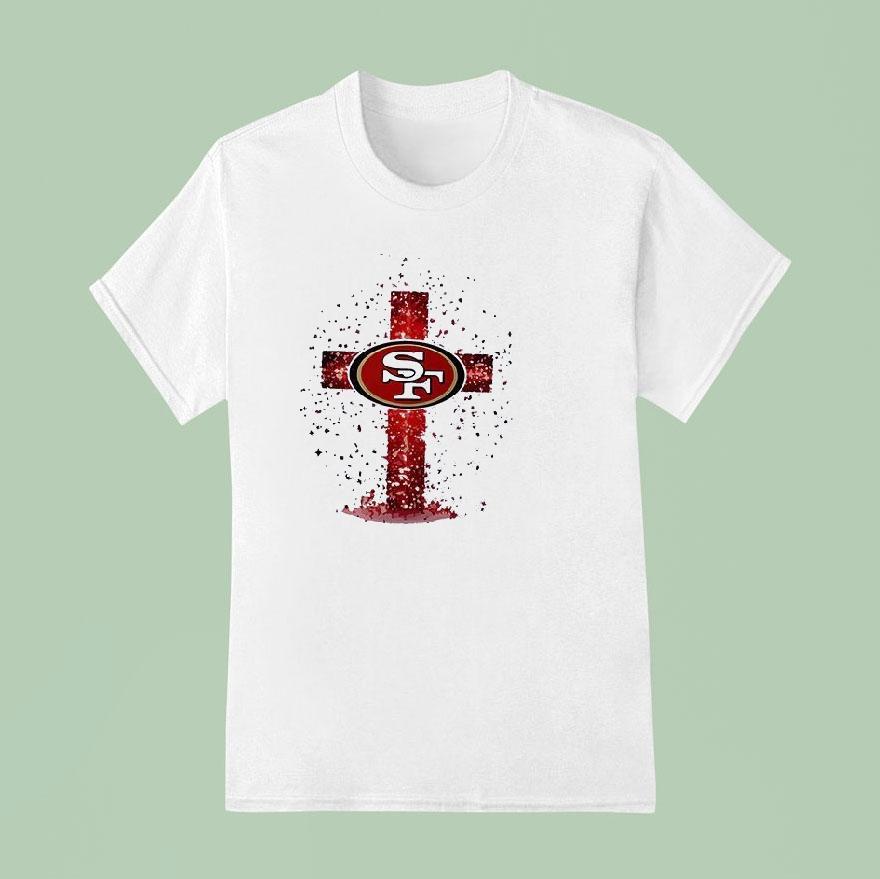 San Francisco 49ers I Can Do All Things Through Chris Cross Shirt