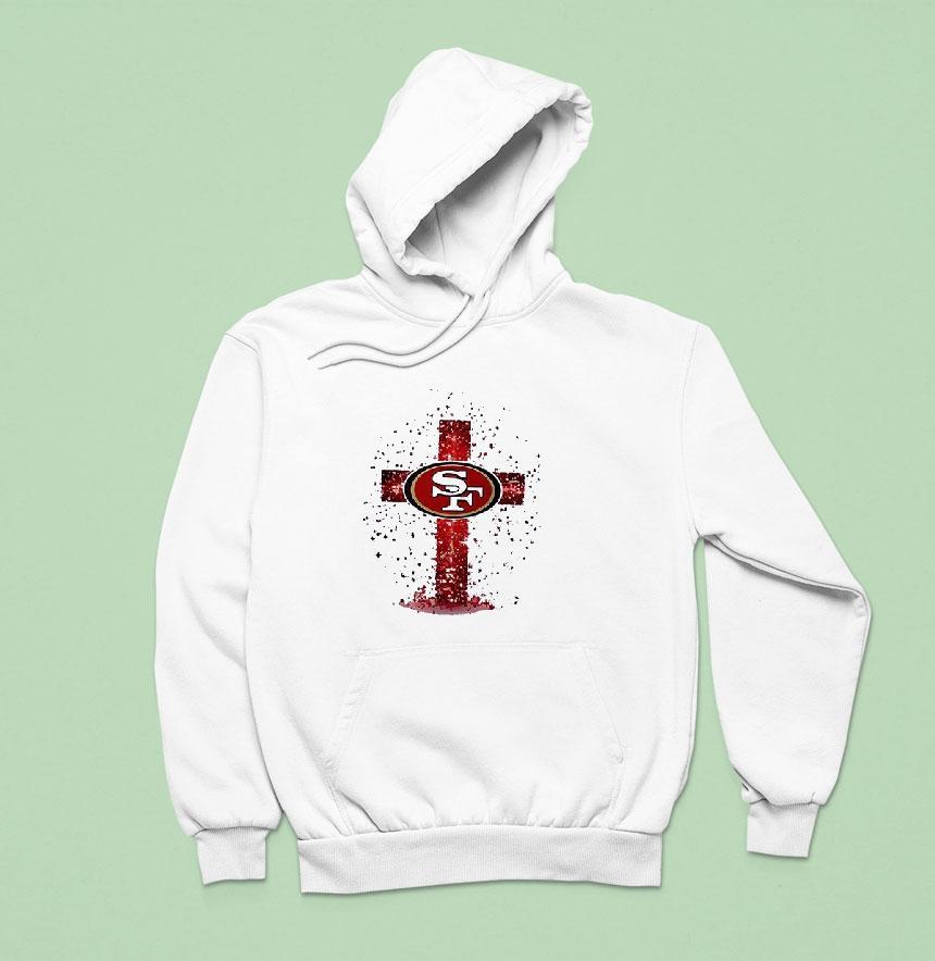 San Francisco 49ers I Can Do All Things Through Chris Cross Shirt San Francisco 49ers I Can Do All Things Through Chris Cross Shirt