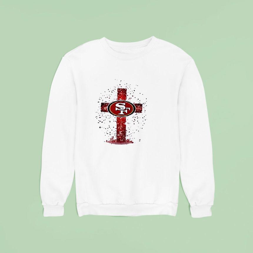San Francisco 49ers I Can Do All Things Through Chris Cross Shirt San Francisco 49ers I Can Do All Things Through Chris Cross Shirt