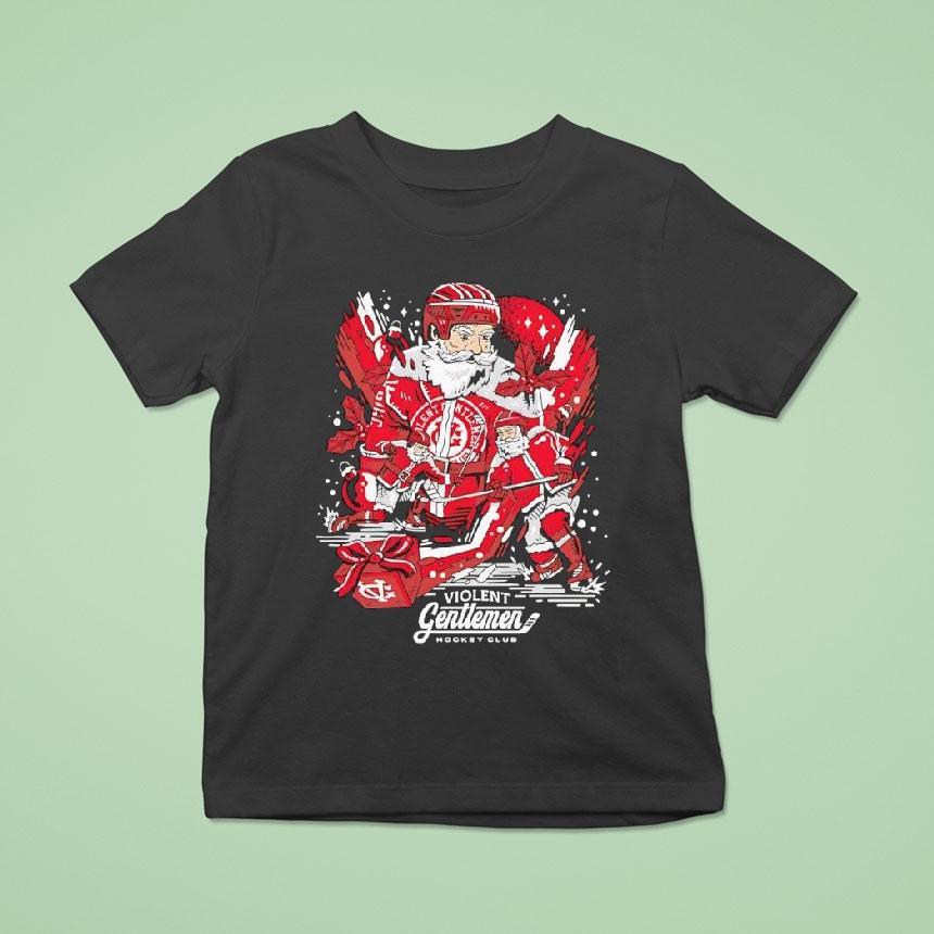Santa Claus X Kringle Violent Gentlemen Vg Hockey Club Shirt