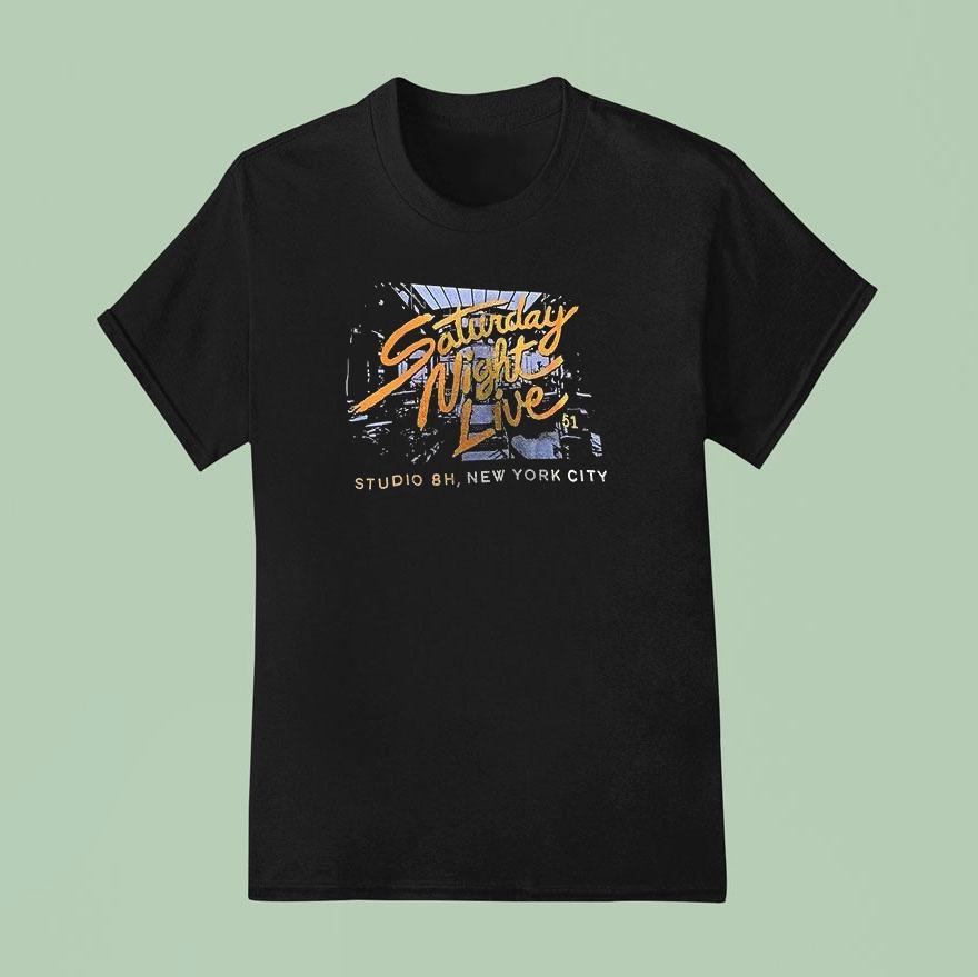 Saturday Night Live Studio 8h New York City Glen Powell Olivia Dean Shirt