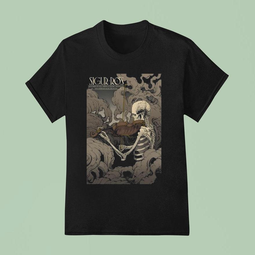 Sigur Ros Phoenix Az, November 4 2025 Skeleton Violent Shirt
