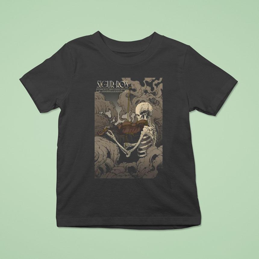 Sigur Ros Phoenix Az, November 4 2025 Skeleton Violent Shirt