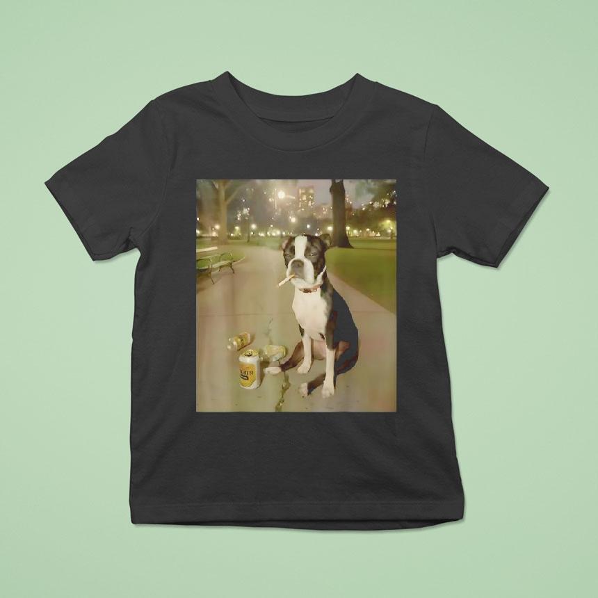 Smoking Dog Meme Cigarette Gen Z Meme Dog Lover Shirt