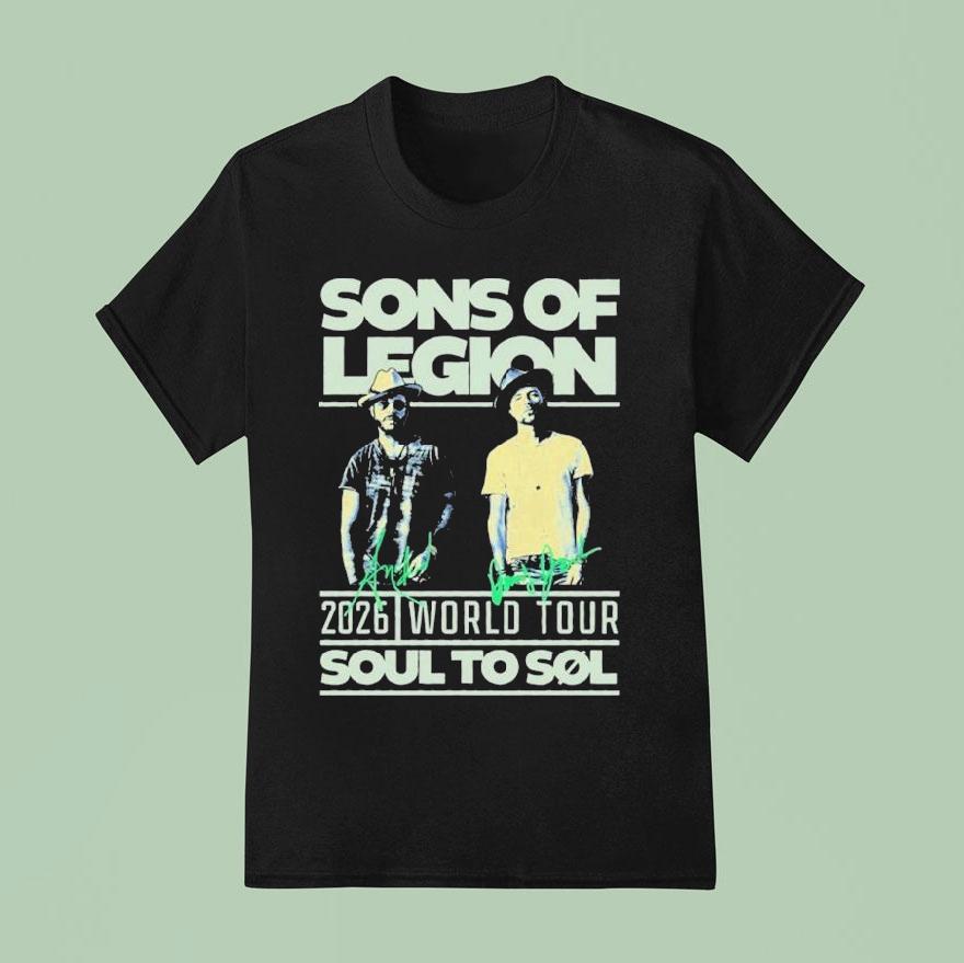 Sons Of Legion 2026 World Tour Soul To Sol Shirt