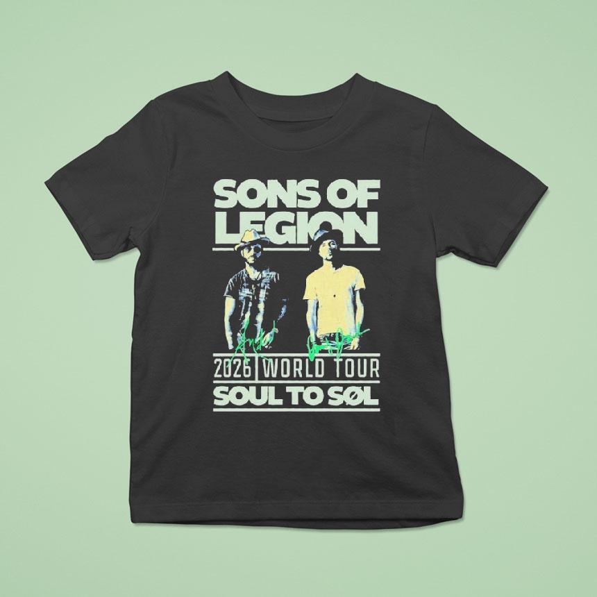 Sons Of Legion 2026 World Tour Soul To Sol Shirt