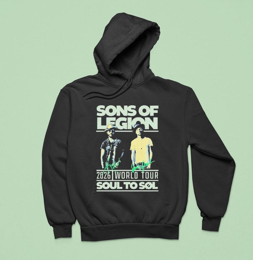 Sons Of Legion 2026 World Tour Soul To Sol Shirt Sons Of Legion 2026 World Tour Soul To Sol Shirt