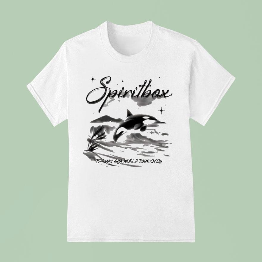 Spiritbox Tsunami Sea World Tour 2025 Orca Whale Shirt