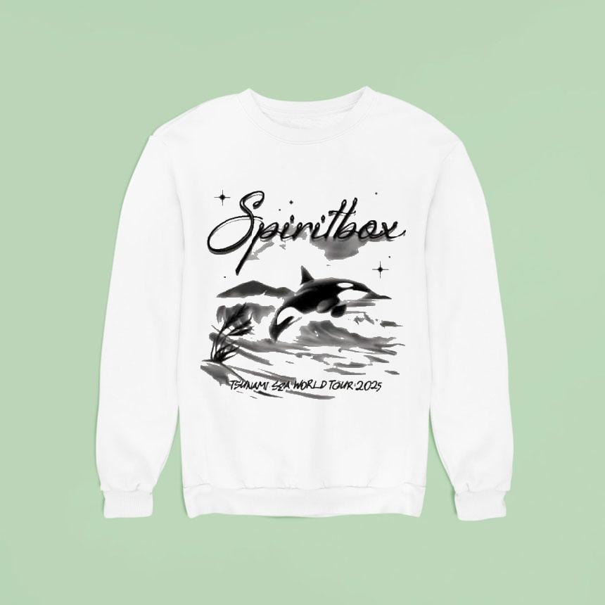 Spiritbox Tsunami Sea World Tour 2025 Orca Whale Shirt Spiritbox Tsunami Sea World Tour 2025 Orca Whale Shirt