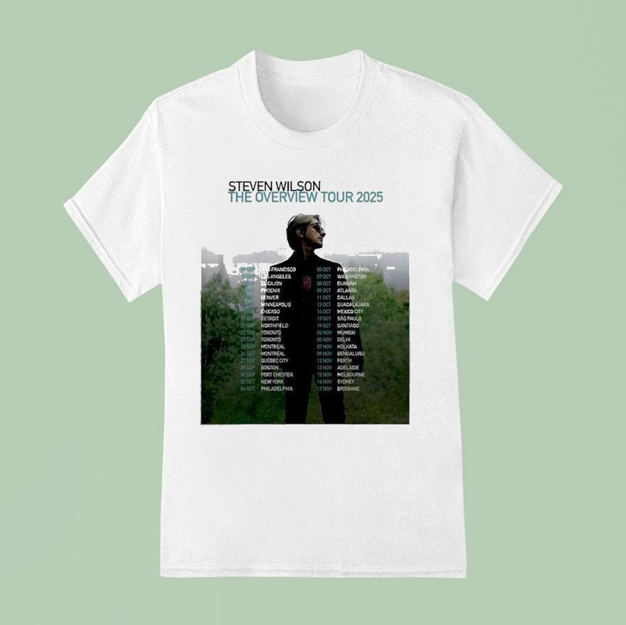 Steven Wilson The Overview Tour 2025 Dates In San Francisco Us On September 9th 2025 Shirt