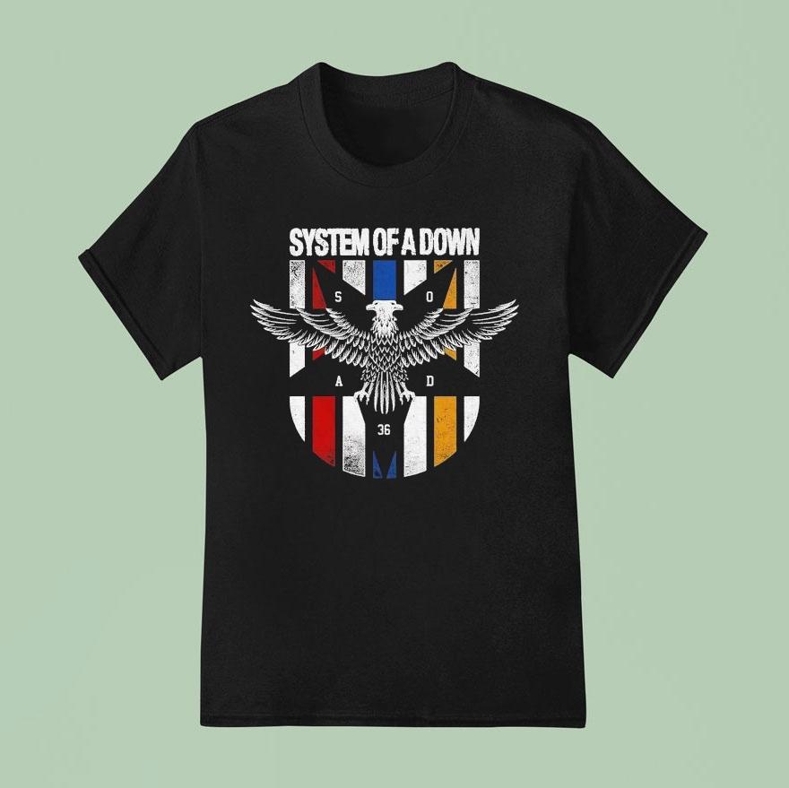 System Of A Down Eagle Colours Shirt