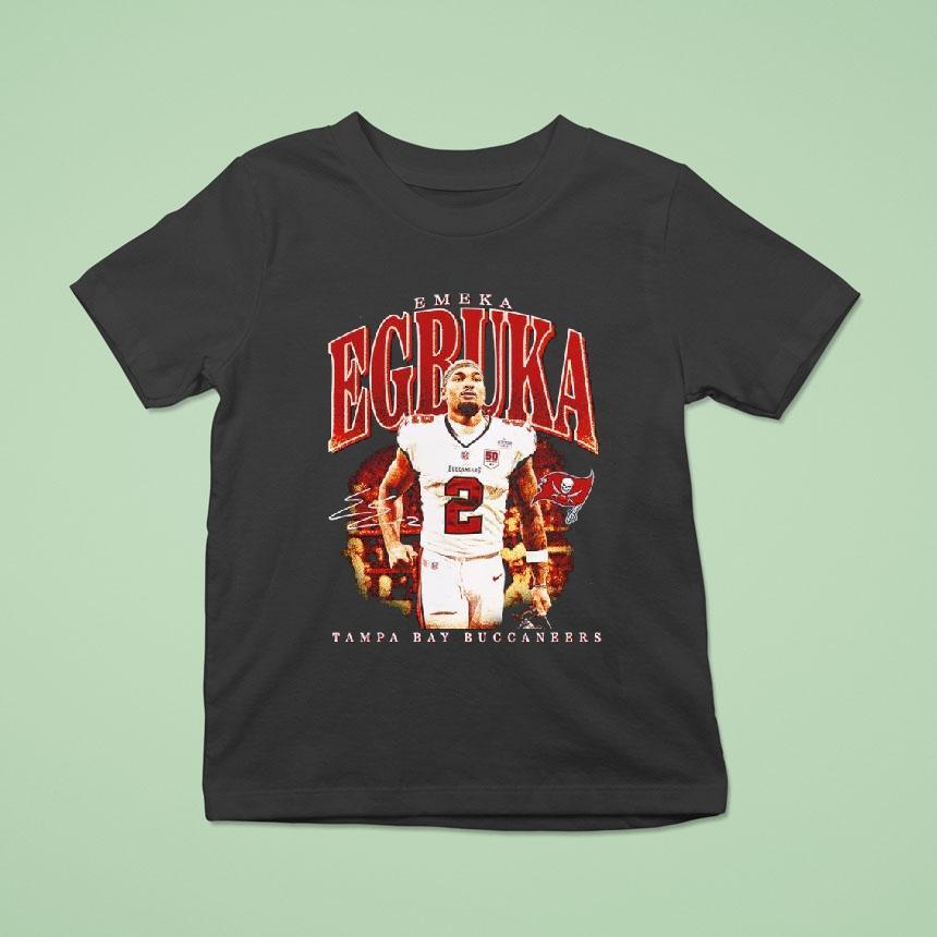 Tampa Bay Buccaneers Emeka Egbuka Black Big Tall Player Hype Shirt
